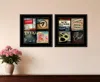 Homezia Set Of Two At The Movies Black Framed Print Wall Art
