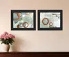 Homezia Set Of Two Balance This I And Ii 2 Black Framed Print Wall Art