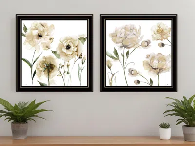 Homezia Set Of Two Brittany I And Sea Ii 2 Black Framed Print Wall Art In Multi