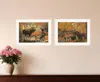 Homezia Set Of Two Call Of The Wild 1 White Framed Print Wall Art