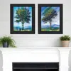 Homezia Set Of Two Catching Light As Time Passes 1 Black Framed Print Wall Art