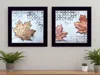 Homezia Set Of Two Channeling Fall Leaves I And Iii 3 Black Framed Print Wall Art