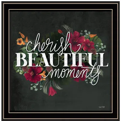 Homezia Set Of Two Cherish And Have Faith 2 Black Framed Print Wall Art