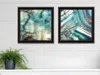 Homezia Set Of Two Earth Tones I And Sea Ii 1 Black Framed Print Wall Art