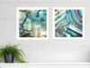 Homezia Set Of Two Earth Tones I And Sea Ii 2 White Framed Print Wall Art