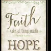 Homezia Set Of Two Faith Or Believe 2 Black Framed Print Wall Art
