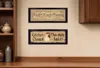 Homezia Set Of Two Faith*family*friends And This Chick Black Framed Print Kitchen Wall Art