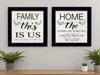 Homezia Set Of Two Family 1 Black Framed Print Wall Art