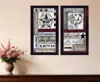 Homezia Set Of Two Family Wisdom Cherish The Small Things Black Framed Print Wall Art