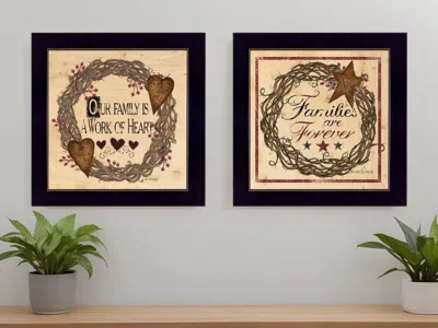 Homezia Set Of Two Family Wisdom Ii Black Framed Print Wall Art