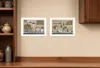 Homezia Set Of Two Farmhouse Kitchen 1 White Framed Print Kitchen Wall Art