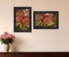 Homezia Set Of Two First Colors Of Fall Ii Black Framed Print Wall Art