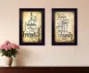 Homezia Set Of Two Friends And Family Black Framed Print Wall Art