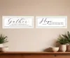 Homezia Set Of Two Gather Together 1 White Framed Print Wall Art