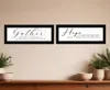 Homezia Set Of Two Gather Together 2 Black Framed Print Wall Art