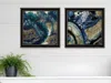 Homezia Set Of Two Geode Reef Pleasure 2 Black Framed Print Wall Art