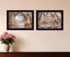 Homezia Set Of Two Great Outdoors 3 Black Framed Print Wall Art