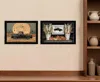 Homezia Set Of Two Harvest Moon 3 Black Framed Print Kitchen Wall Art