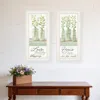 Homezia Set Of Two Home And Family White Framed Print Wall Art