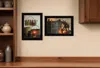 Homezia Set Of Two Let Your Light Shine 2 Black Framed Print Wall Art