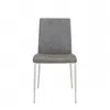 Homezia Set Of Two Light Brown And Gray Stainless Steel Chairs