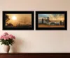 Homezia Set Of Two Light Of A New Day 3 Black Framed Print Wall Art