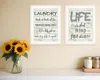 Homezia Set Of Two Loads Of Fun 1 White Framed Print Bathroom Wall Art