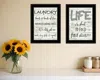 Homezia Set Of Two Loads Of Fun 2 Black Framed Print Bathroom Wall Art