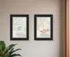Homezia Set Of Two Love 1 Black Framed Print Wall Art