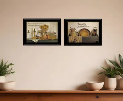 Homezia Set Of Two May Our Hearts Be Warm 2 Black Framed Print Kitchen Wall Art