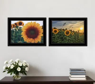 Homezia Set Of Two Midwest Living 3 Black Framed Print Wall Art