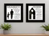 Homezia Set Of Two My Grandparents Are The Best 1 Black Framed Print Wall Art