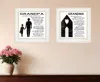 Homezia Set Of Two My Grandparents Are The Best 2 White Framed Print Wall Art