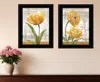 Homezia Set Of Two Paris 2 Black Framed Print Wall Art