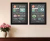Homezia Set Of Two Reminders From Mom And Dad Black Framed Print Wall Art