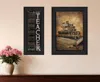 Homezia Set Of Two School Black Framed Print Wall Art