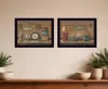 Homezia Set Of Two Shelf Treasures 3 Black Framed Print Wall Art