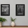 Homezia Set Of Two Strength 2 Black Framed Print Wall Art