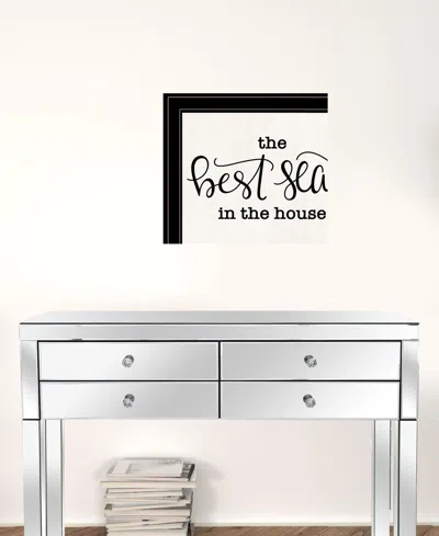 Homezia Set Of Two The Best Seat In The House 2 Black Framed Print Bathroom Wall Art