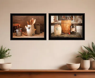 Homezia Set Of Two The Nail Keg 5 Black Framed Print Wall Art