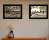 Homezia Set Of Two The Spring House 2 Black Framed Print Wall Art