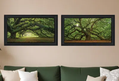 Homezia Set Of Two Tree Arbors By Moises Levy Black Frame Black Framed Print Wall Art