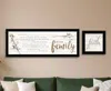 Homezia Set Of Two We Are Family 1 Black Framed Print Wall Art