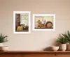 Homezia Set Of Two What I Love Most 1 White Framed Print Kitchen Wall Art