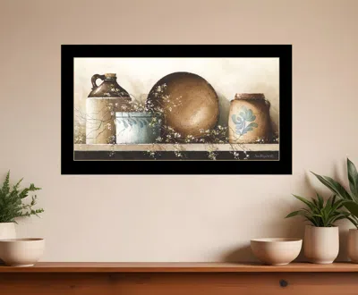 Homezia Shelf Life Too 2 Black Framed Print Wall Art In Multi