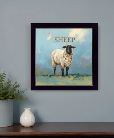 Homezia Sherlock The Sheep Black Framed Print Wall Art