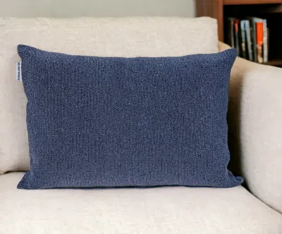 Homezia Shimmering Blue Beaded Luxury Throw Pillow