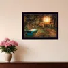 Homezia Show Me The Path 2 Black Framed Print Wall Art