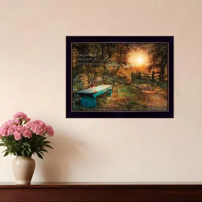 Homezia Show Me The Path 2 Black Framed Print Wall Art