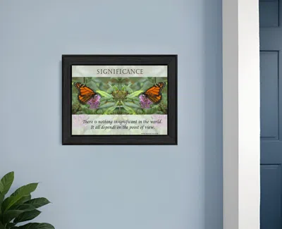 Homezia Significance 1 Black Framed Print Wall Art In Multi